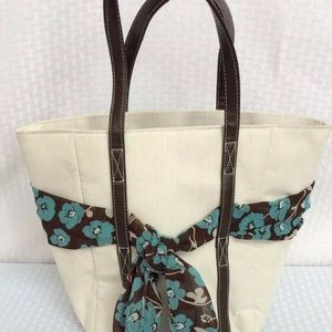Victoria's Canvas Insulated Tote Lunch Bag Purse